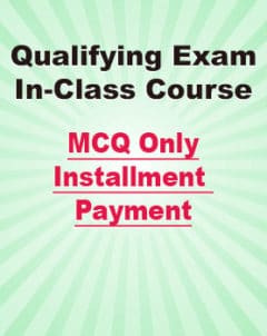 Qualifying Exam MCQ Only Installment Payments